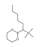 B-2-(1-trimethylsilyl-1-hexyl)-1,3,2-dioxaborinane Structure