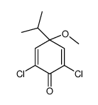 2,6-dichloro-4-methoxy-4-propan-2-ylcyclohexa-2,5-dien-1-one结构式