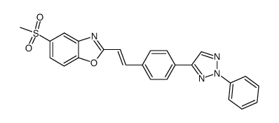 5-Methylsulfonyl-2-<4-(2-phenyl-2H-1,2,3-triazol-4-yl)styryl>-benzoxazol Structure