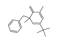 (3-tert-Butyl-1,5-dimethyl-6-methylene-cyclohexa-2,4-dienylmethyl)-benzene结构式