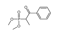 2-dimethoxyphosphoryl-1-phenylpropan-1-one结构式