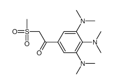 2-methylsulfonyl-1-[3,4,5-tris(dimethylamino)phenyl]ethanone Structure