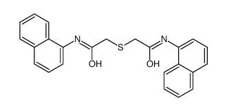 N-naphthalen-1-yl-2-[2-(naphthalen-1-ylamino)-2-oxoethyl]sulfanylacetamide结构式