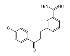 3-[3-(4-chlorophenyl)-3-oxopropyl]benzenecarboximidamide结构式