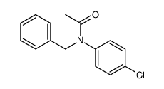 N-benzyl-N-(4-chlorophenyl)acetamide Structure