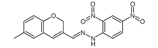 3-Formyl-6-methyl-2H-chromen-2,4-dinitrophenylhydrazon Structure