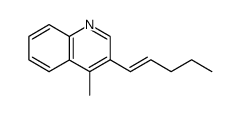 (E)-3-(1-Pentenyl)-4-methylchinolin Structure