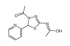 N-(3-acetyl-2-pyridin-2-yl-2H-1,3,4-thiadiazol-5-yl)acetamide结构式