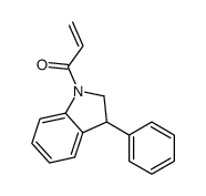 1-(3-phenyl-2,3-dihydroindol-1-yl)prop-2-en-1-one结构式