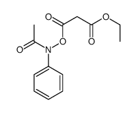 3-O-(N-acetylanilino) 1-O-ethyl propanedioate Structure