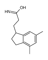 3-(4,6-dimethyl-2,3-dihydro-1H-inden-1-yl)propanamide Structure