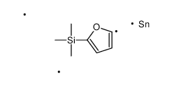 trimethyl-(5-trimethylstannylfuran-2-yl)silane结构式