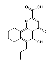 5-hydroxy-4-oxo-6-propyl-1,4,7,8,9,10-hexahydro-benzo[h]quinoline-2-carboxylic acid Structure