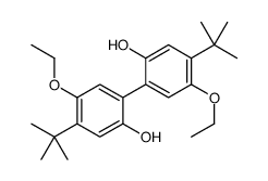 5-tert-butyl-2-(4-tert-butyl-5-ethoxy-2-hydroxyphenyl)-4-ethoxyphenol结构式