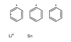 lithium,carbanide,triphenyltin Structure