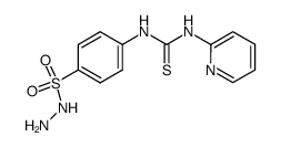 4-(3-pyridin-2-yl-thioureido)-benzenesulfonic acid hydrazide Structure