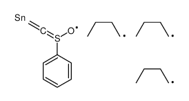 1-(benzenesulfinyl)ethenyl-tributylstannane结构式