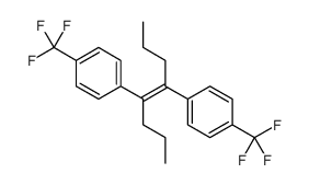 1-(trifluoromethyl)-4-[5-[4-(trifluoromethyl)phenyl]oct-4-en-4-yl]benzene结构式