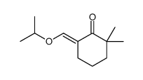 2,2-dimethyl-6-(propan-2-yloxymethylidene)cyclohexan-1-one结构式