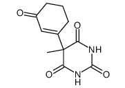5-methyl-5-(3-oxo-cyclohex-1-enyl)-pyrimidine-2,4,6-trione结构式