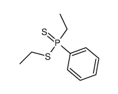 S-ethyl ethylphenylphosphinodithioate结构式
