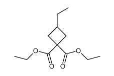 DIETHYL 3-ETHYLCYCLOBUTANE-1,1-DICARBOXYLATE structure