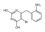 6-[(2-aminophenyl)methyl]-5-bromo-1H-pyrimidine-2,4-dione结构式