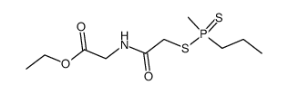 [2-(Methyl-propyl-phosphinothioylsulfanyl)-acetylamino]-acetic acid ethyl ester结构式