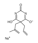 5-Allyl-5-(2-methylallyl)-2-sodiooxy-4,6(1H,5H)-pyrimidinedione结构式