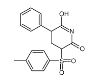3-(4-methylphenyl)sulfonyl-5-phenylpiperidine-2,6-dione结构式