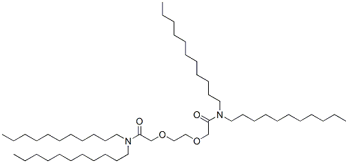 2,2'-[1,2-Ethanediylbis(oxy)]bis(N,N-diundecylacetamide)结构式