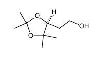 (4'S)-2-(2',2',5',5'-tetramethyl-[1',3']dioxolan-4'-yl)-ethanol结构式