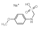 [(4-methoxyphenyl)amino]methanesulfonic acid结构式