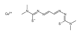 copper (II) pyruvaldehyde bis(N(4)-dimethylthiosemicarbazone)结构式
