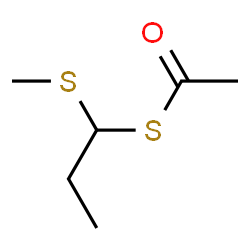 Thioacetic acid S-[1-(methylthio)propyl] ester structure