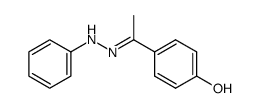 4'-hydroxyacetophenone phenylhydrazone结构式