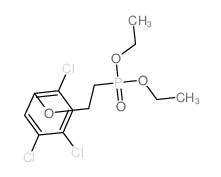 1,2,4-trichloro-5-(2-diethoxyphosphorylethoxy)benzene structure