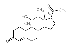 Pregn-4-ene-3,20-dione,11a-hydroxy-12a-methyl- (7CI,8CI) structure