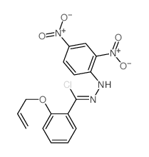 Benzenecarbohydrazonoylchloride, N-(2,4-dinitrophenyl)-2-(2-propen-1-yloxy)-结构式