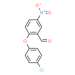 2-(4-CHLOROPHENOXY)-5-NITROBENZENECARBALDEHYDE picture