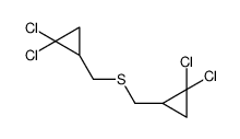1,1-dichloro-2-[(2,2-dichlorocyclopropyl)methylsulfanylmethyl]cyclopropane结构式