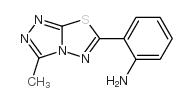 2-(3-methyl-[1,2,4]triazolo[3,4-b][1,3,4]thiadiazol-6-yl)aniline结构式