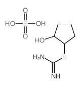 (2-hydroxycyclopentyl) carbamimidothioate,sulfuric acid结构式