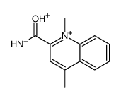 1,4-dimethylquinolin-1-ium-2-carboxamide结构式