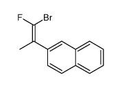 2-(1-bromo-1-fluoroprop-1-en-2-yl)naphthalene Structure