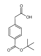 2-(4-(tert-butoxycarbonyl)phenyl)acetic acid结构式