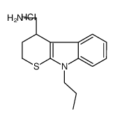 (9-propyl-3,4-dihydro-2H-thiopyrano[2,3-b]indol-4-yl)methanamine,hydrochloride Structure