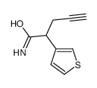 2-thiophen-3-ylpent-4-ynamide结构式