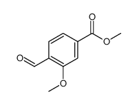 4-甲酰基-3-甲氧基苯甲酸甲酯结构式