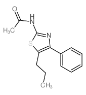 Acetamide,N-(4-phenyl-5-propyl-2-thiazolyl)- structure